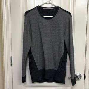 Athleta Gray Wool Blend Cable Knit Sweater XS